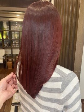 ゼンドット キョウト(Zen. kyoto) ブリーチなしダブルカラーチェリーレッド