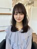 《一気に垢抜け☆完璧な横顔♪》カット+N.カラー＋前髪ストレート￥14100