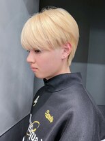 アルバム 渋谷パルコ(ALBUM) ショートおくれ毛美髪ミディアムホワイトブロンド_ba547251