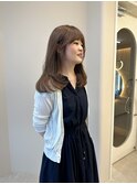 ヘーゼルブラウン×柔らかレイヤー