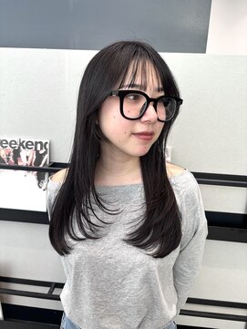 ケーツー 谷町(K-two) レイヤーカット*ロングヘア*前髪カット*顔周り*地毛風カラー