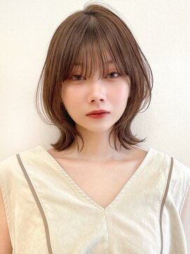 セイドット リー(Say. Ree) Say.ひし形ショートくびれショートレイヤーアッシュオリーブ青山