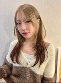 レイヤーカット×ルーツカラー