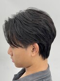 曲がる縮毛矯正で作るセンターパート