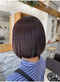 大人ボブ×ラベンダーブラウン