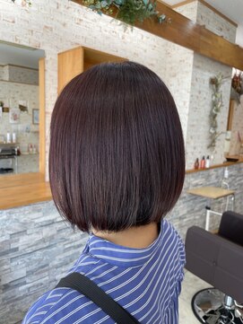 レフアヘアーガーデン(Lehua Hair Garden) 大人ボブ×ラベンダーブラウン