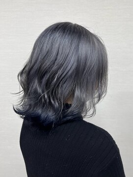 ミニム ヘアー(minim hair) 【minim×しゅんと】ペールシルバー×ネイビー
