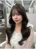 韓国くびれヘア×オリーブグレージュカラー◯伊藤