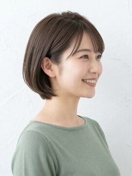 と和 巣鴨 【小顔見せ♪】大人可愛いシースルーバングの丸みショートボブ