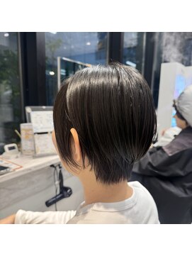 メモリーズ 水天宮前店(Memories) 小顔ショートボブカラー大人ショートボブひし形ショートカット