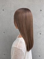 エイム ヘア リアム 調布店(eim hair liam)&nbsp;ミルクティベージュ／髪質改善/うるツヤロング／透明感カラー