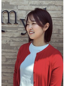 アミュー(Amyu) 小顔効果◎切りっぱなしボブ
