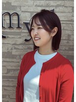 アミュー(Amyu) 小顔効果◎切りっぱなしボブ