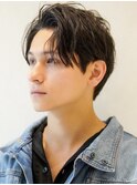 似合わせカット30代40代50センターパート刈り上げマッシュ