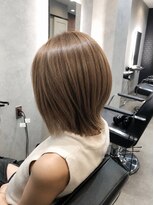 ソラヘアー(SORA hair)&nbsp;艶感たっぷりの明るめブラウンボブ