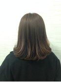 セミウェット抜け感黒髪＠鎖骨セミディ外ハネストレート