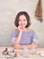 ラクヘアー 住吉店(rak hair) フェミニンボブ