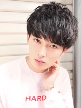 フレイバ 吉祥寺(FLAVA) 【FLAVA】無造作パーマフェザーマッシュ ソフトツーブロック