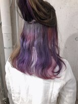 サロンドミルク 原宿(salon de MiLK)&nbsp;インナーアクセントカラーパープル＆ピンク＆ライトパープル