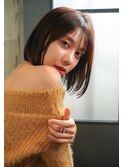 大人ナチュラルストレートボブ