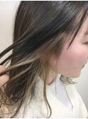 シアベージュ×イヤリングカラー