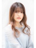 ゆるふわ/愛されロングヘア/前髪、後毛あり/20代30代