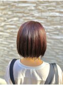 ミニボブ 切りっぱなし ヴィラロドラパレット シャンパンロゼ