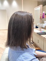 カシータ ヘア リゾート イオンモール熱田店(Casita hair resort)&nbsp;チャコール×グレージュ×切りっぱなし×外ハネ×似合わせ