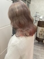 ミニム ヘアー(minim hair)&nbsp;【minim×高橋】ミルクティーベージュ×ホワイトピンク