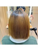 ブリーチ毛でもさらさらストレート