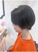 ぷつっと韓国風透明感グレージュショートボブ【中居】
