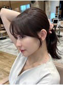 *20代30代40代◎結んでも可愛い小顔顔周り似合わせカット