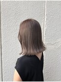 切りっぱなしロブ×グレージュ
