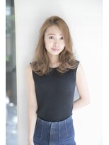 アフロディーテ 銀座(APHRODITE GINZA)&nbsp;黒髪/グレーベージュ/レイヤーロング/前髪パーマ/銀座