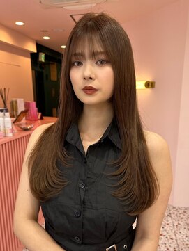 ボタン シブヤ(VOTAN SHIBUYA) 韓国ヘア/顔まわりカット/顔まわりレイヤー/前髪あり/