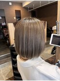ハイライトレイヤーカットダブルカラーイルミナカラー縮毛矯正