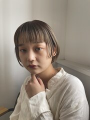 【コンパクトボブ】小顔カット/ショート/ミニボブ/レイヤー/銀座