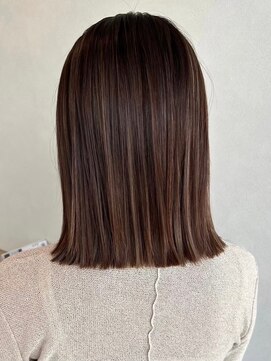 モアナ バイ ラナ 甚目寺店(MoanA BY LANA) デザインカラー/レイヤーカット/ウェットヘア/オリーブベージュ