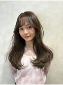 韓国風巻き　オリーブカラー