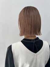 ピース ヘアーワーク(PEACE HAIR WORK) グレイヘアカバーもバッチリなピンクベージュ