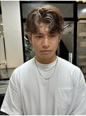 センターパート インナーカラー