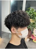ツイストスパイラルパーマツイストパーマメンズマッシュパーマ