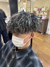 スパイスシー(spice_c) 波巻きパーマ×極細メッシュ