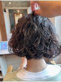 原宿/ボブパーマ/ニュアンスパーマ/スパイラルパーマ/20代/30代