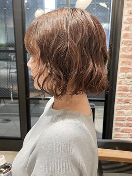 オーガニック アトリエ 大宮(organic+atelier) 20代30代ナチュラルくびれボブ毛先パーマ艶感結べるボブ
