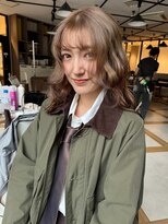 リタ(Lita.)&nbsp;裾カラー/ミルクティーグレージュ