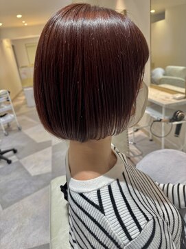 ヘアデザインファブロ イオンモール宮崎店(hair design FABRO.) 【丸みボブ/ピンクブラウン/艶髪/髪質改善】