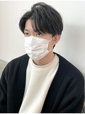 メンズショート センターパート マッシュ ツーブロック