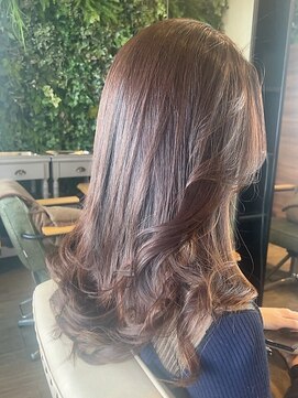 インデペンデンス(independence) ピンクブラウン×ロング×ウェーブ