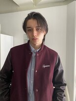 メゾンアクア 表参道(Maison ACQUA)&nbsp;=メンズボブ/スパイキーショート/ブルーブラック／MEN’S HAIR